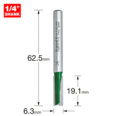 Two Flute Cutter 6.3mm Diameter