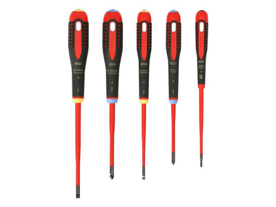 BE-9882SL ERGO™ Slim VDE Insulated Screwdriver Set, 5 Piece