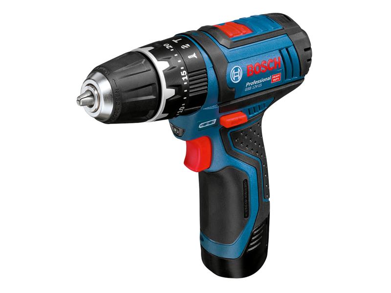 GSB 12V-15 Professional Combi Drill 12V 2 x 2.0Ah Li-ion