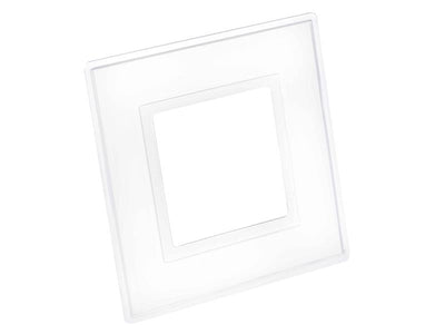 Clear Finger Plate 1-Gang (Pack of 2)