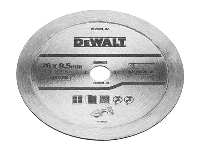 DeWalt DT20591 Diamond Tile Blade 76mm