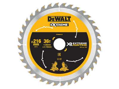 XR FlexVolt Circular Saw Blade 216 x 30mm x 36T