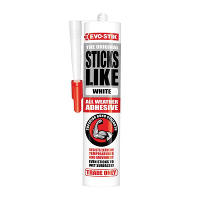 EVO-STIK Sticks Like Sh*t White 290ml Grab Adhesive Cartridge