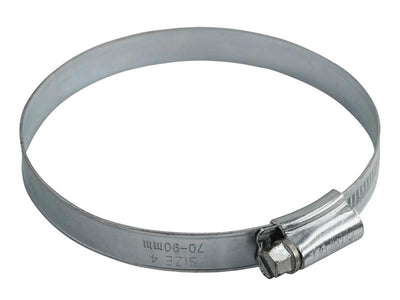 4 Hose Clip - Zinc MSZP 70 - 90mm