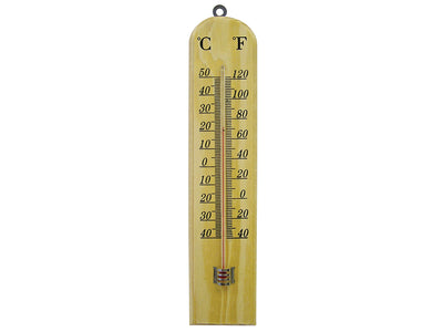 Wall Thermometer - Wood 260mm