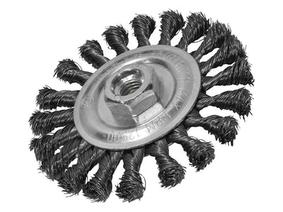 Circular Wire Brush 115 x 12mm M14x2 Bore, 0.35mm Wire