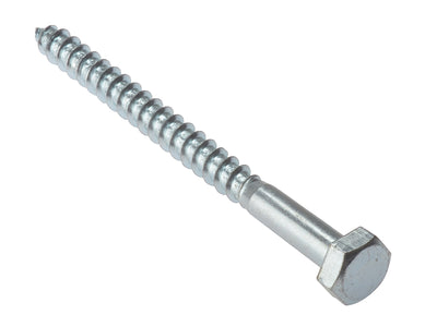 Coach Screw Hexagon Head Single Thread ZP M10 x 40mm Bag 10
