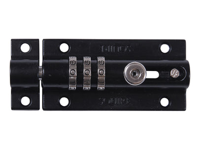 CombiBolt 3 Re-Codable Locking Bolt Black 92mm