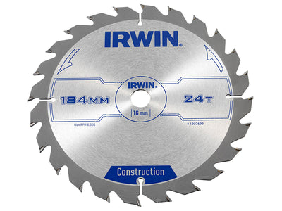Construction Circular Saw Blade 184 x 16mm x 24T ATB