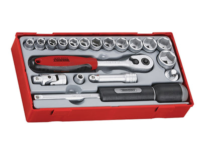 TT3819 Regular Metric Socket Set, 19 Piece - 3/8in Drive