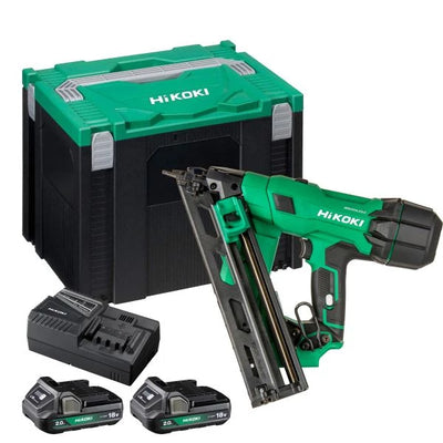 HiKOKI NR1838DKAJXZ 18V Brushless Metal Connector Nailer Kit 2x 5.0Ah