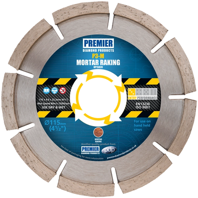 PREMIER P3-M 115X4X7X22.2 MORTAR RAKING BLADE