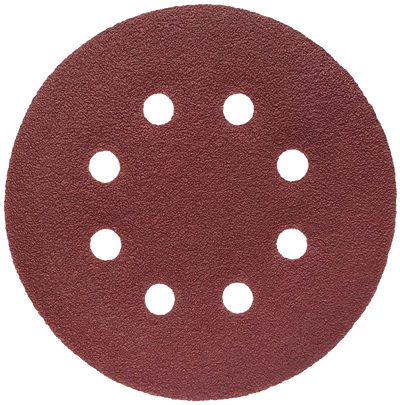 P5-8SD (PKT 10) 125MM P40 H&L 8 HOLE SANDING DISC