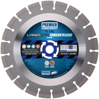 PREMIER P5-LMC 300X2.8X12X20 LASERMAX CONCRETE BLADE