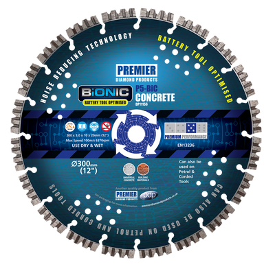 P5-BiC 300 x 3.0 x 10 x 20 BiONIC Concrete Blade