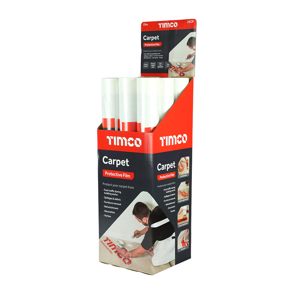 TIMCO Protective Film For Carpet - 25m x 0.6m