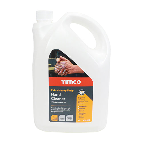 TIMCO Extra Heavy Duty Hand Cleaner Hand Pumice Scrub Orange - 4L