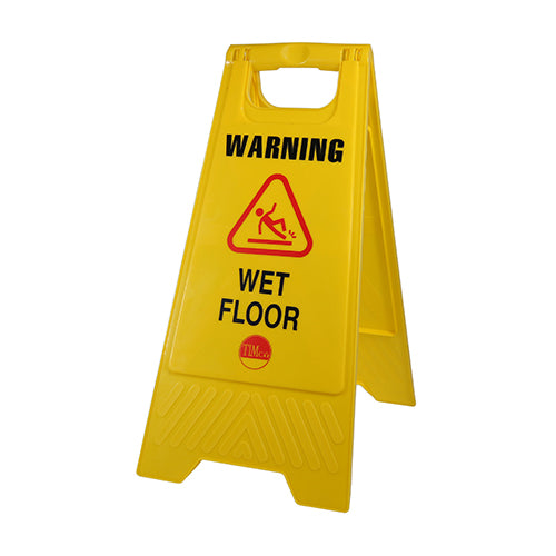 TIMCO Warning Wet Floor A-Frame Safety Sign  - 610 x 300 x 30