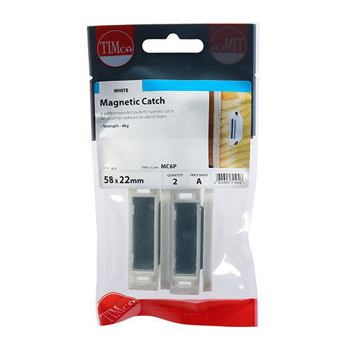 TIMCO Magnetic Catches White - 6kg