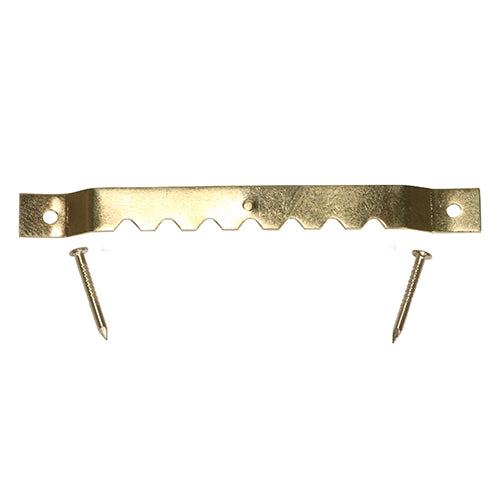 TIMCO Sawtooth Hangers and Nails Electro Brass - 63mm