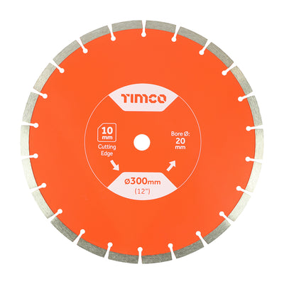 TIMCO General Purpose Diamond Blade Segmented - 300 x 20.0