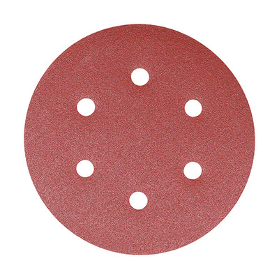 TIMCO Random Orbital Sanding Discs 120 Grit Red - 150mm