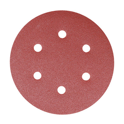 TIMCO Random Orbital Sanding Discs Mixed Red - 150mm (80/120/180)