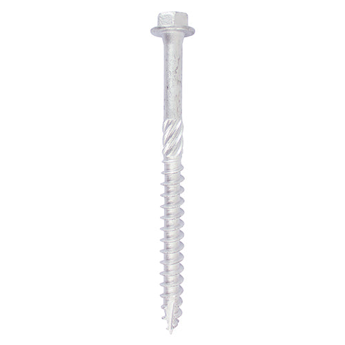 TIMCO Heavy Duty Timber Screws Hex Flange Head Exterior Silver - 8.0 x 40