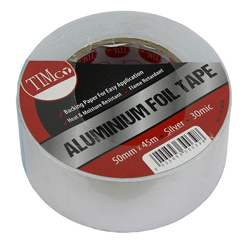 TIMCO Aluminium Foil Tape - 45m x 50mm