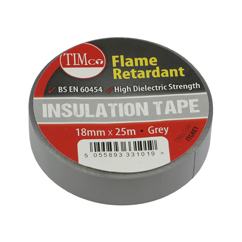 TIMCO PVC Insulation Tape Grey - 25m x 18mm