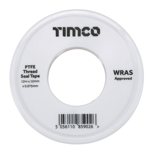 TIMCO PTFE Thread Seal Tape - 12m x 12mm
