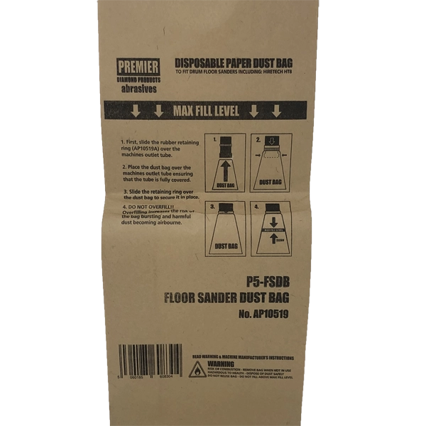 P5-FSDB Floor Sander Dust Bag (Box of 50)
