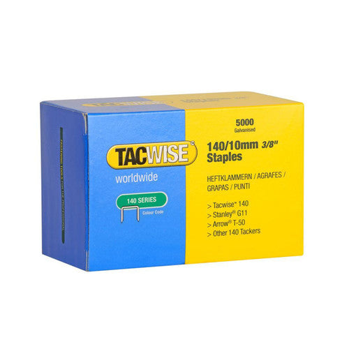 Tacwise 140 Galvanised Staples 10mm (Pack 5000)