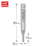 Two Flute Cutter 4mm Diameter