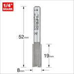 Two Flute Cutter 8mm Diameter
