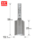 Two Flute Cutter 19.1mm Diameter