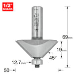 Bearing Guided Chamfer Cutter 45 Degrees
