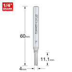 Two Flute Cutter 4mm Diameter