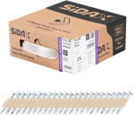 SIDAX Collated Gas Gun Twist Shank Nails 3.4 x 35mm Electro-Galvanised - Box of 2000 (CHN06-3435)