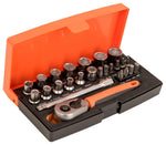 Bahco SL25 Special Edition 1/4in Socket Set, 25 Piece