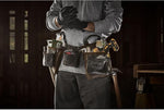 DeWalt DWST50112-1 Pro Leather Tool Apron | 11 Pocket Nubuck Tool Belt with Hammer Loops