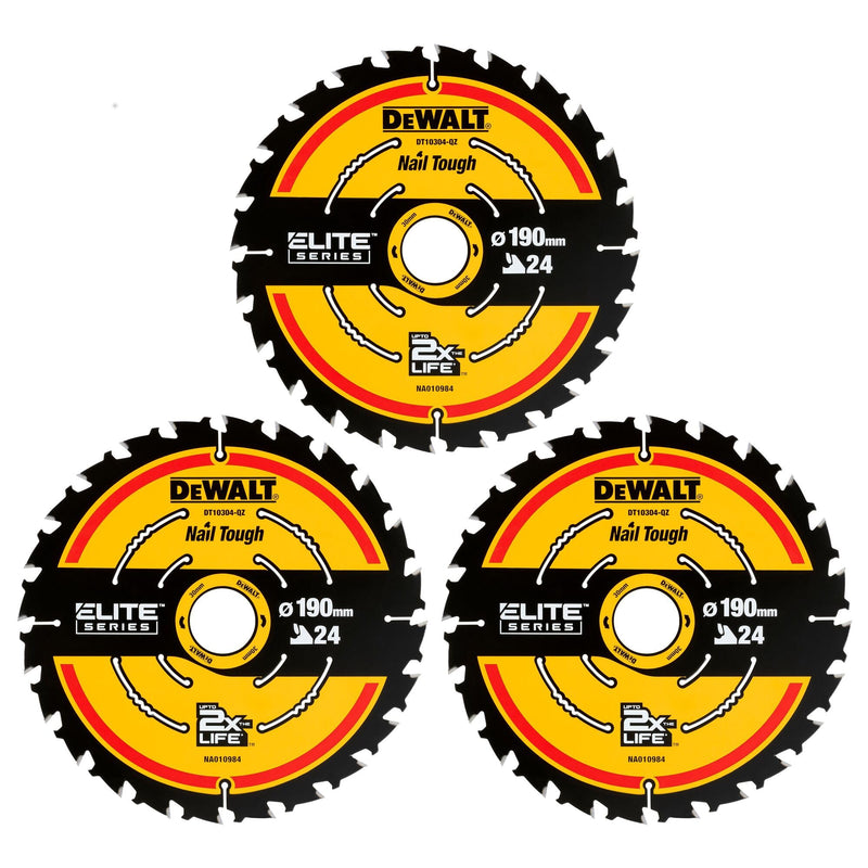 Dewalt DT10399-QZ  190X30 24T 3 PK