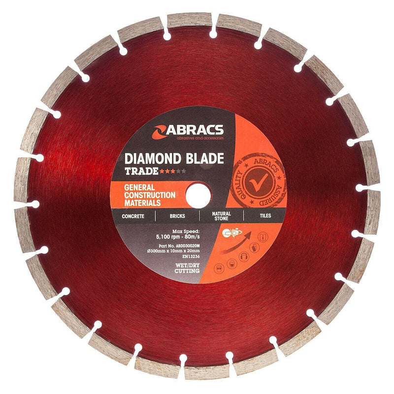 Abracs Dynamo Diamond Blade 300 x 10 x 20mm
