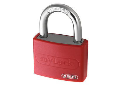 T65AL/40mm My Lock Aluminium Padlock Red Keyed Alike 6401
