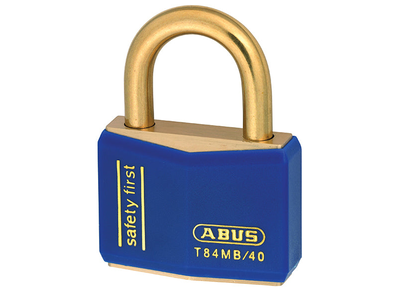 T84MB/40mm Blue Rustproof Padlock Keyed Alike 8406