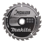Makita B-62985 Efficut 165mm 25T TCT Circular Saw Blade - Front