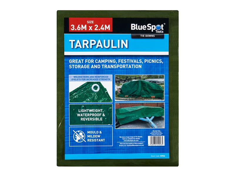 Green Tarpaulin 3.6 x 2.4m