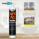 Bond It WP70 Low Modulus Neutral Cure Silicone Sealant 290ml - Grey