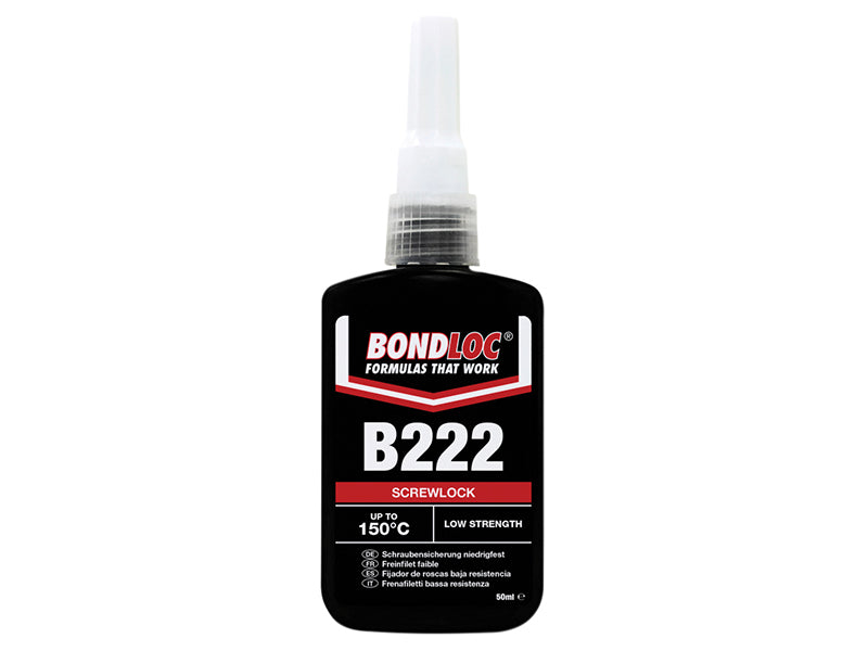 B222 Screwlock Low Strength Threadlocker 50ml