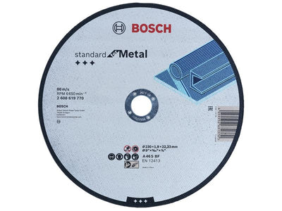 Std Metal Straight Cut Disc 230Mm